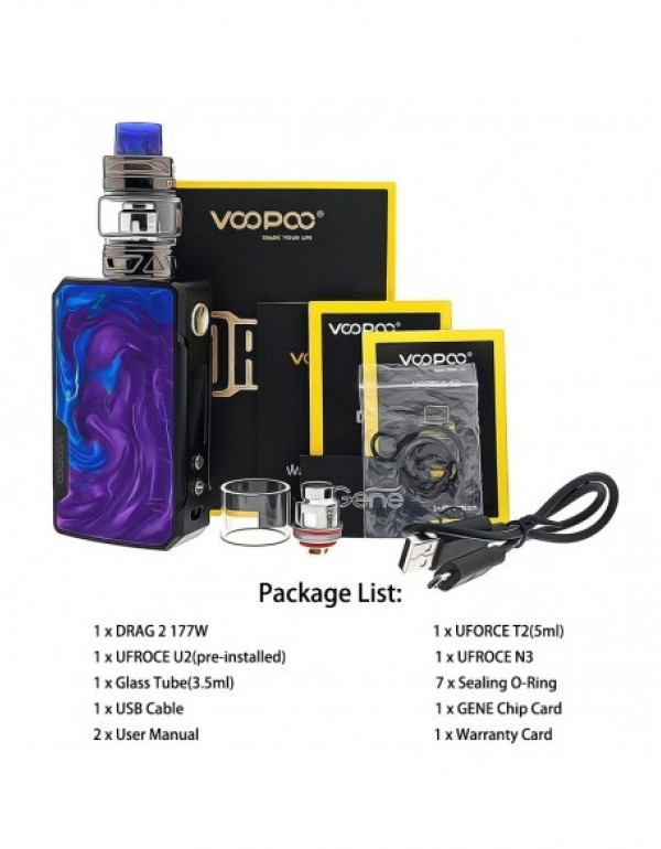 VOOPOO Drag 2 Kit With Uforce T2 Tank