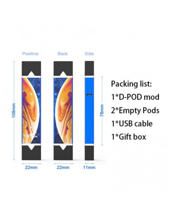 Kangvape D-pod V2 Kit 400mAh V/V Battery