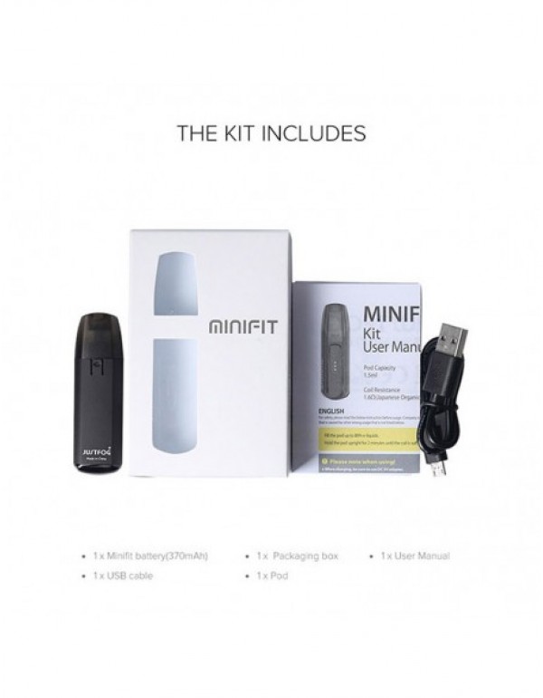 JUSTFOG Minifit Kit 370mAh AIO Pod System 1.5ml Capcity