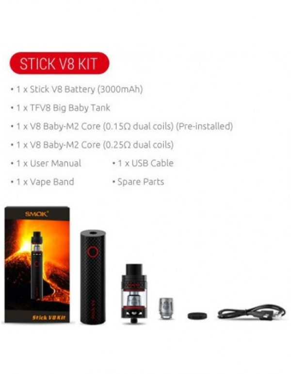 SMOK Stick V8 Starter Kit - 5ml & 3000mah