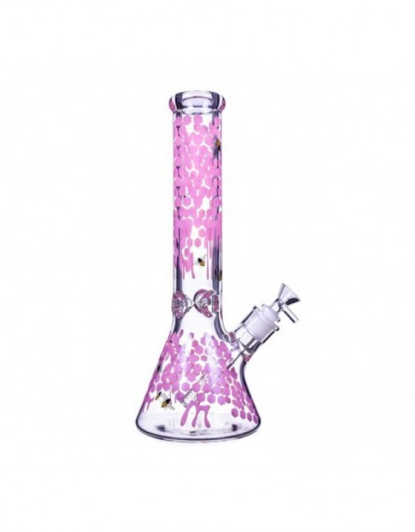 The Apiary Honeycomb Beaker Bong 10 Inches