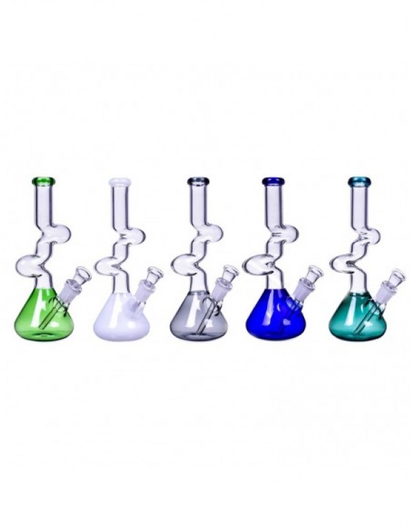 The Goliath Curved Neck Double Zong Bong 8 Inches