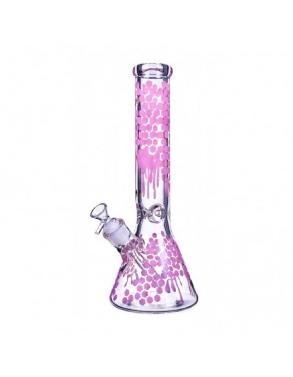 The Apiary Honeycomb Beaker Bong 10 Inches