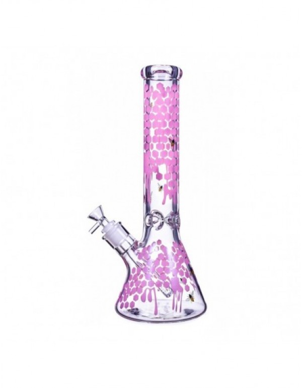 The Apiary Honeycomb Beaker Bong 10 Inches