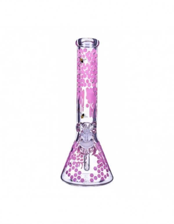 The Apiary Honeycomb Beaker Bong 10 Inches