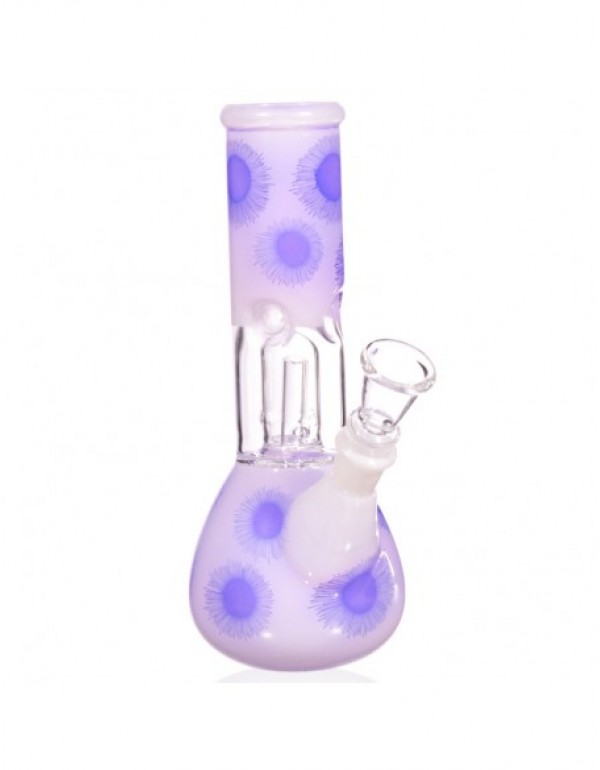 Deep Crackle Percolator Beaker Bong 8 Inches